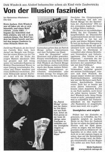 Pressebericht Von der Magie fasziniert