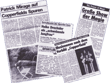 Zeitungscollage Patrick Mirage