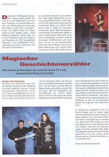 TOP Magazin Magischer Geschichtenerzähler
