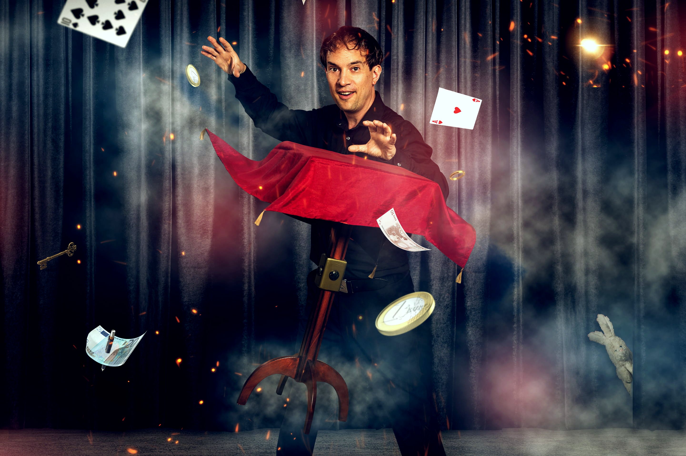 Zauberer Düsseldorf Tisch